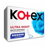 Изображение товара Kotex Ultra Night прокладки ночные, 7шт