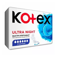 Изображение товара Kotex Ultra Night прокладки ночные, 7шт