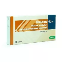 Нольпаза таблетки покрыт.кишечнораств.об. для приема внутрь 40мг, №28