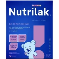 Nutrilak Premium Безлактозный сухая молочная смесь (с рождения), 350г