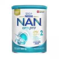 Nestle NAN 2 Optipro Сухая молочная смесь (6+мес.), 800г