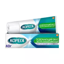 Корега крем для фиксации зубных протезов освежающий вкус, 40г