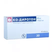 Ко-Диротон таблетки 12,5мг+20мг, №30