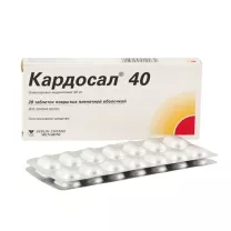 Кардосал 40 таблетки покрыт. п/о 40мг, №28 ДАИЧИ САНКИО ЮРОУП