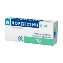 Лордестин таблетки покрыт. п/о 5мг, №10 Гедеон Рихтер