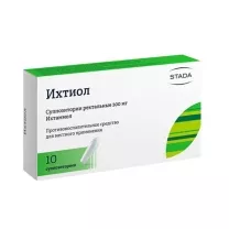 Ихтиол суппозитории рект. 200мг, №10