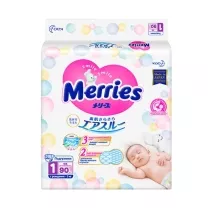Merries подгузники р-р. NB (до 5 кг), №90