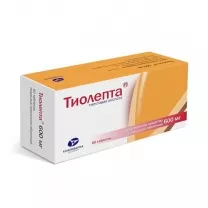 Тиолепта таблетки покрыт. п/о 600мг, №60