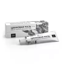 Цинковая мазь д/наружн. прим. 10%, 25г, Самарамедпром