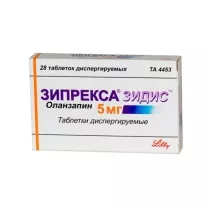 Зипрекса Зидис таблетки диспергируемые 5мг, №28