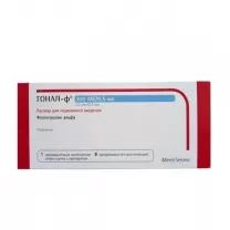 Гонал Ф раствор д/инъекций 22мкг/0,5мл, шприц-ручка+8игл