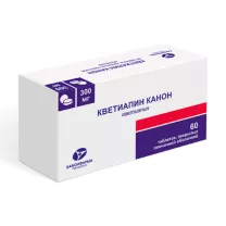 Кветиапин Канон таблетки покрыт. п/о 300мг, №60
