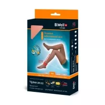 B.Well Orto чулки компрессионные прозрачные с ажурным верхом 2 класс компрессии JW-222 (р.2), цвет Nero