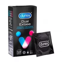 Durex Dual Extase презервативы рельефные с анестетиком, №12