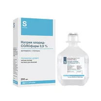 Натрия хлорид-Солофарм раствор д/инфузий 0.9%, 200мл