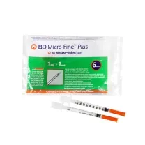 BD Micro-Fine Plus шприцы инсулин. 1.0 U100 с иглой 31G, №10