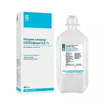 Натрия хлорид - Солофарм раствор д/инфузий 0.9%, 400мл