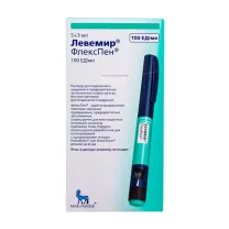 Левемир ФлексПен раствор д/п/к введ. 100ЕД/мл, 3мл №5
