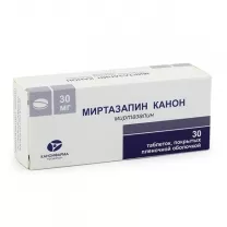 Миртазапин Канон таблетки покрыт. п/о 30мг, №30