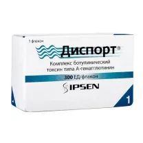 Диспорт лиофилизат д/пригот.сусп. д/инъекций 300ЕД, №1