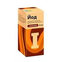 Йод раствор д/наружн. прим. спиртовой с лопаткой 5%, 10мл, ПФК Обновление