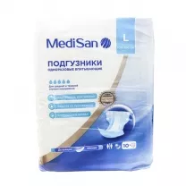 MediSan Extra Premium подгузники размер L (100-160см), №10