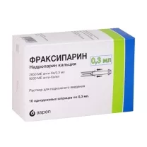 Фраксипарин раствор д/п/к введ. 9500анти-Ха МЕ/мл, 0,3мл №10