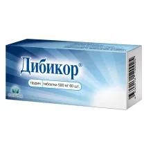 Дибикор таблетки 500мг, №60 ПИК-ФАРМА