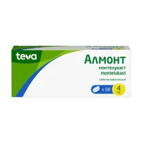 Алмонт таблетки жевательные 4мг, №98