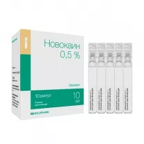 Новокаин раствор д/инъекций 0,5%, 10мл №10, Гротекс