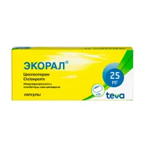 Экорал капсулы 25мг, №50