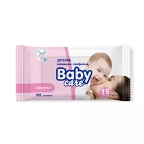 Baby Care Влажные салфетки детские кремовые, №15