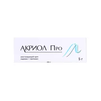 Акриол Про крем д/местн. и наружн. прим. 25мг/г+25мг/г, 5г Акрихин ХФК