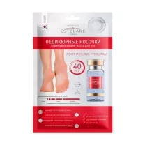 Estelare Отшелушивающая маска для ног Педикюрные носочки , 40г