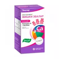 Эвалар Бэби Формула Мишки Кальций пастилки жевательные, №30