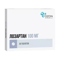 Лозартан Озон таблетки покрыт. п/о 100мг, №30