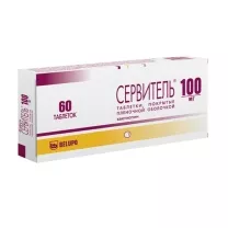 Сервитель таблетки покрыт. п/о 100мг, №60