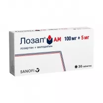 Лозап АМ таблетки покрыт. п/о 5мг+100мг, №30 Ханми Фарм