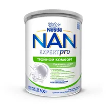 Nestle NAN Тройной комфорт смесь (0+мес), 800г