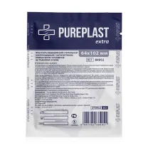 Pureplast Extra пластырь бактерицидный на тканевой основе, (64*102мм)