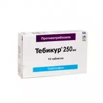 Тебикур таблетки 250мг, №14