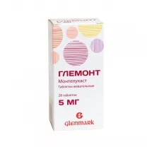 Глемонт таблетки жевательные 5мг, №28, ООО Гленмарк Импэкс