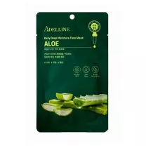 Adelline Тканевая маска для лица с натуральным экстрактом Алоэ вера, 20г