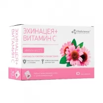 Vitascience Комплекс эхинацеи, витамина С и Zn порошок, №10