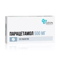 Парацетамол таблетки 500мг, №20, Озон