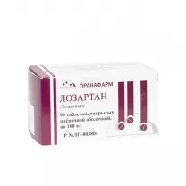 Лозартан таблетки покрыт. п/о 100мг, №90