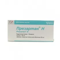 Презартан Н таблетки покрыт. п/о 12,5мг+50мг, №28