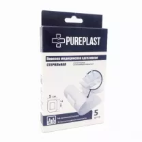 Pureplast повязка для фиксации медицинская адгезивная стерильная (5*7см), №5