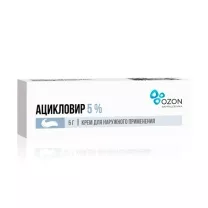 Ацикловир Озон крем д/наружн. прим. 5%, 5г