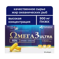 Vitascience Омега -3 90% Ультра капсулы, №30